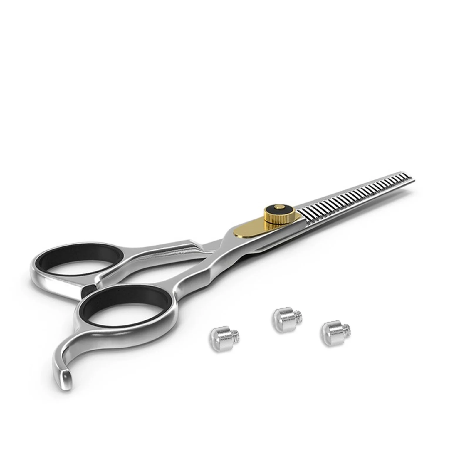 

8Pcs Hair Scissor Mufflers Universal Fit Metal Bumpers for Pet Grooming Barber Shop Shear Silencing Salon Supplies Equipment