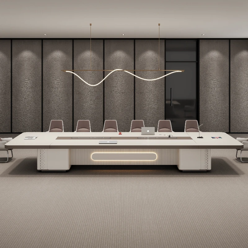 

280 to 800 cm negotiation training table meeting tables conference table Office Furniture gaming desk Equipped with LED lights