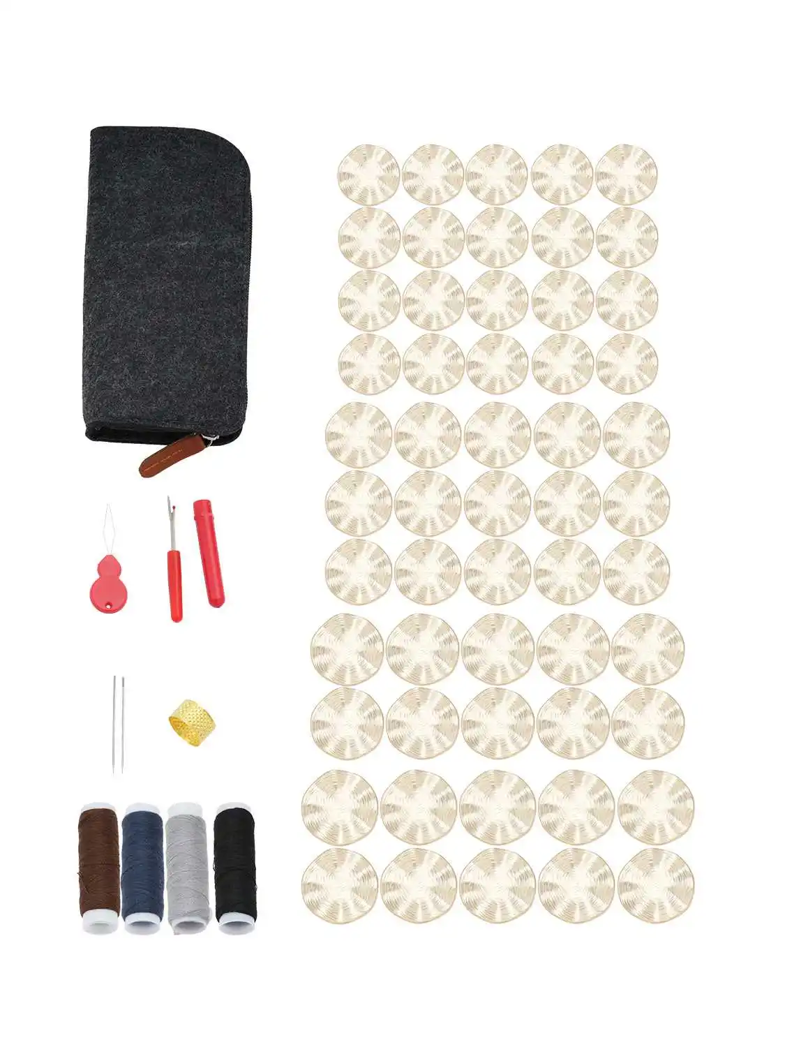 

55 шт. модные золотые металлические пуговицы в форме листа лотоса, цветочный дизайн, шитье для одежды «сделай сам», платье, блузка, ремесло 18-23 мм