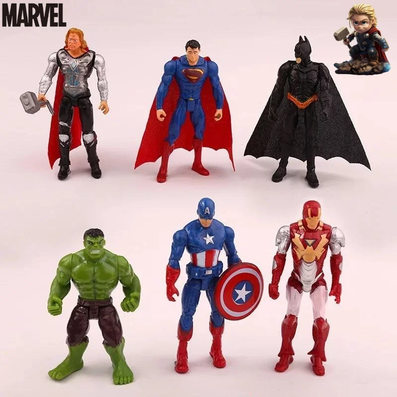 

Креативный Marvel Мстители Халк Капитан Америка Тор Железный Человек Аниме Фигурка Мультфильма Слепая Коробка Модное Украшение Орнамент