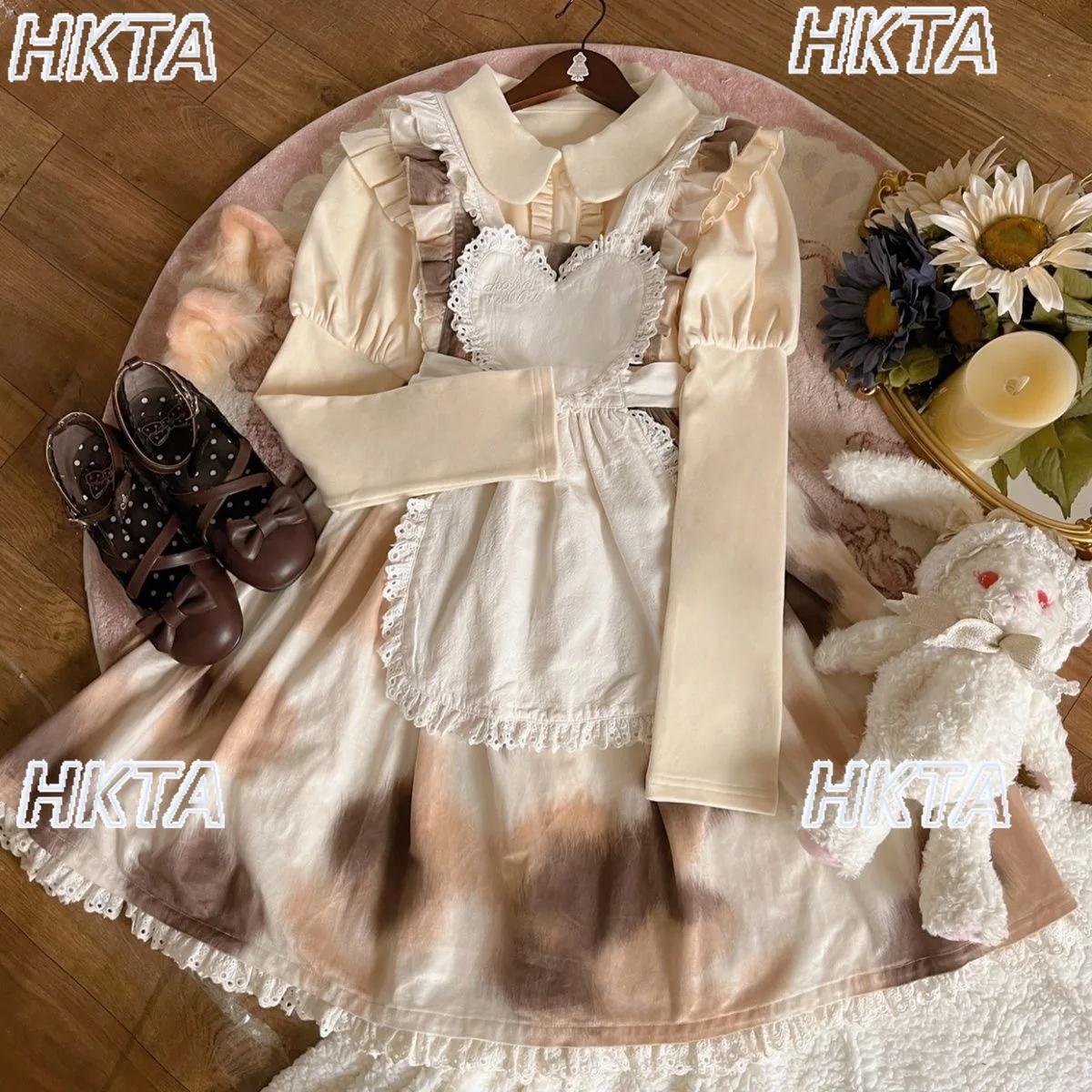 

Lolita 2025 Autumn Winter Daily Doll Collar Long Sleeve White Bottoming Shirt Tshirts Cute Versatile Top Basic Shirt Inner Women