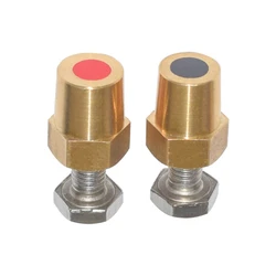 U90c 2 pçs carro universal bateria de cobre puro terminal braçadeira conector m10 m6 m8 parafuso prisioneiro