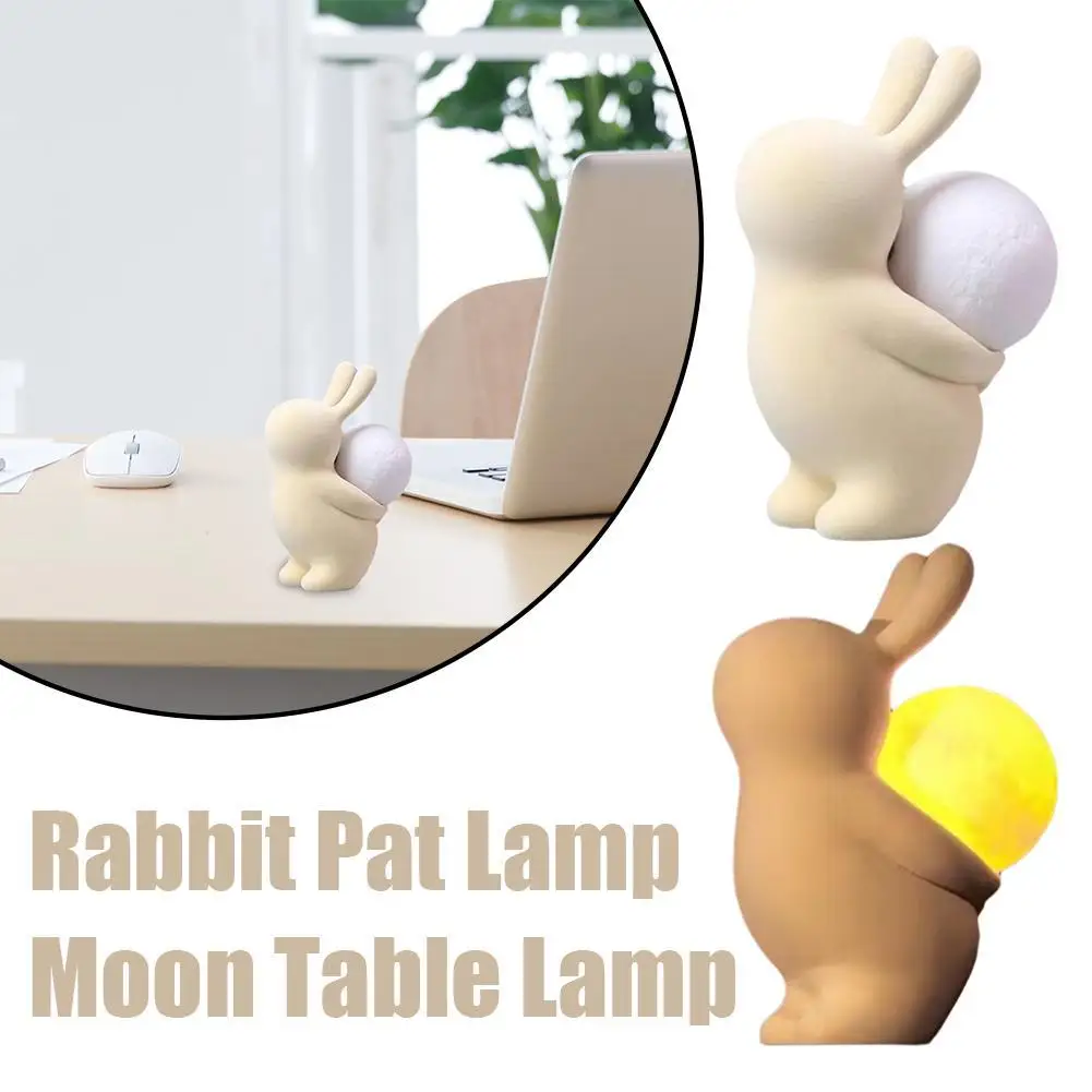 Tavşan Lamba LED Aydınlatmalı Uzaktan Kumanda Karartma Ücretli Dış Mekan Işık Tatil Hediye çocuk Odası Dekorasyon Gece Lambası
