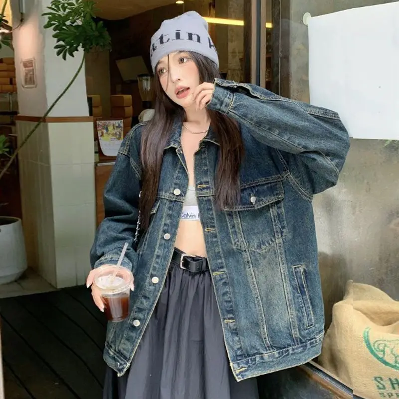 معاطف الدنيم للسيدات المرأة الربيع تويد مربوط مطابقة مهرجان الشباب الدوبامين الطبقات النمط الفرنسي وشاحات الدانتيل الستر