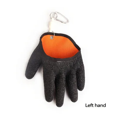Schnittfeste Angelhandschuhe für Herren, rutschfest, durchstichsicher, mit magnetischem Haken für Köder, Outdoor-Angelausrüstung