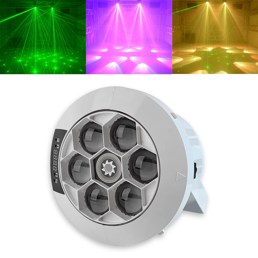 

Dj Light 6 Bee Eye Laser Light Led R/G Laser Strobe Image Line Scans Dance Bar Home Party Disco Wedding Effect Lighting