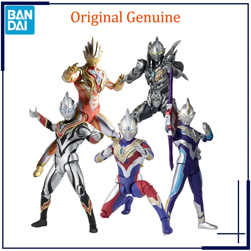 

Original Genuine Bandai Anime Ultraman Trigger Glitter Eternity Dark EVIL MULTI SKY TYPE SHF Model Toys Action Figure Gifts Kids