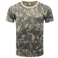 Men T Shirt 3d Print Short Sleeve Army Camouflage T Shirts Casual Round Neck Oversized