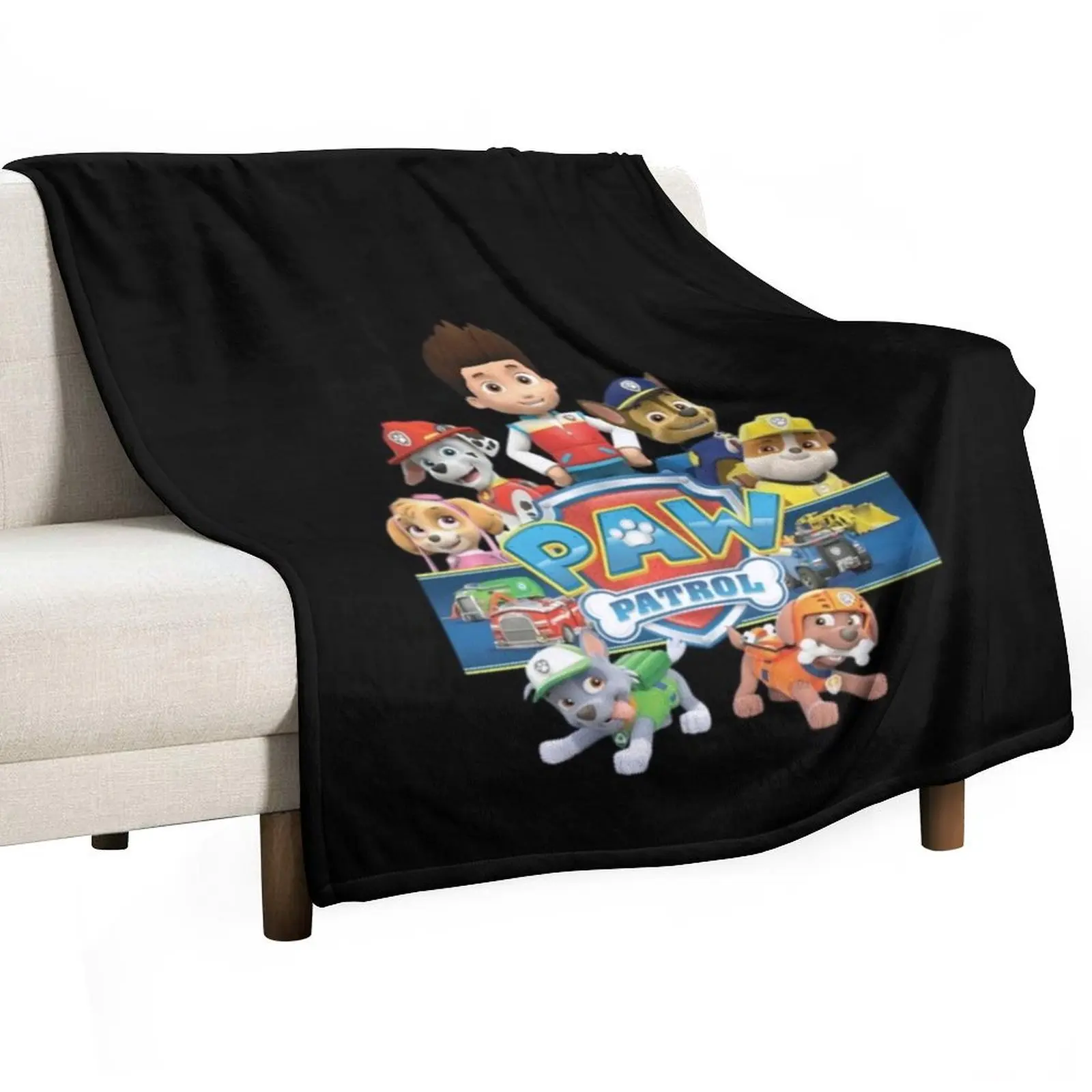 paw patrol logo Throw Blanket wednesday Blankets For Sofas Blankets