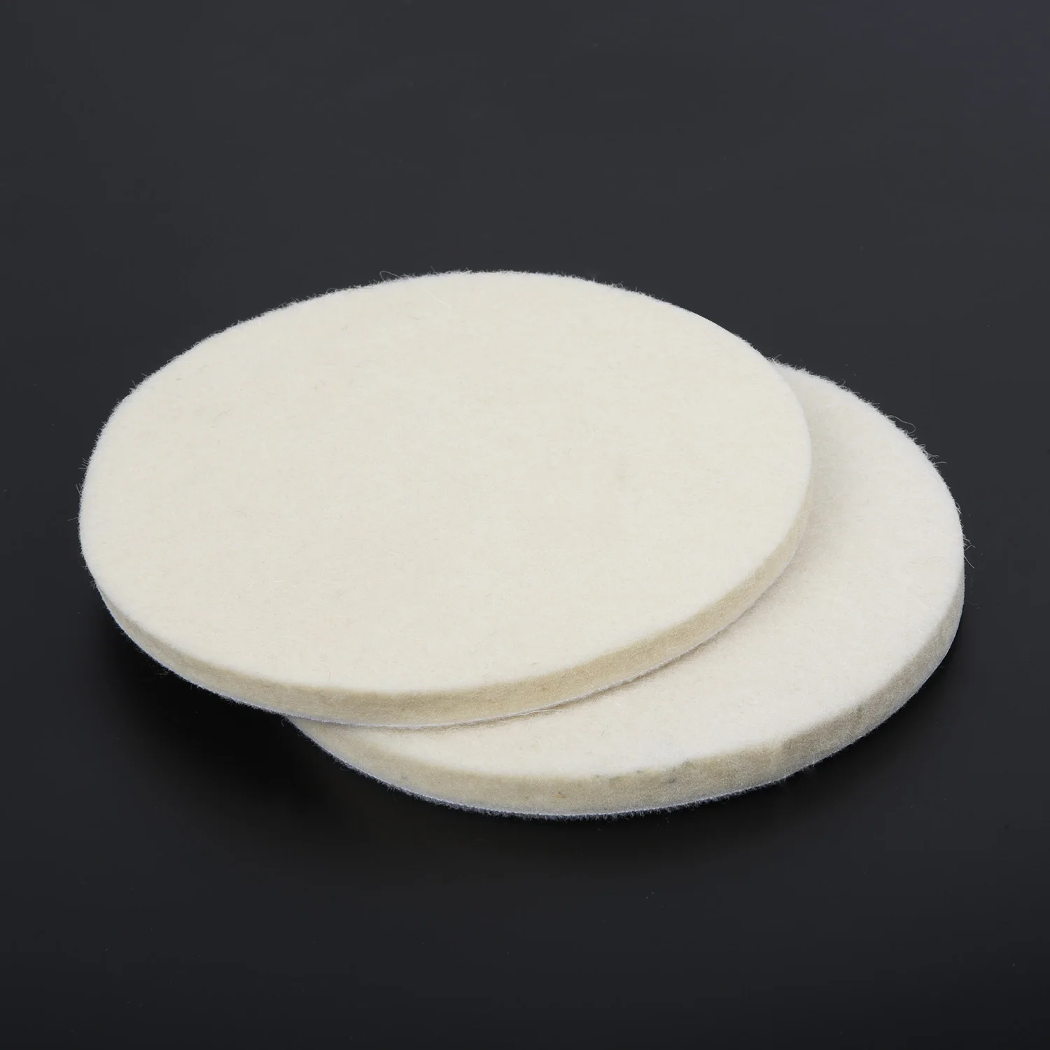 2pcs 5 Inches 125 Mm Wool Felt Polishing Pads Wheel Buffing Pads Angle Grinder Wheel Felt Polishing Disc For Metal Marble Glass