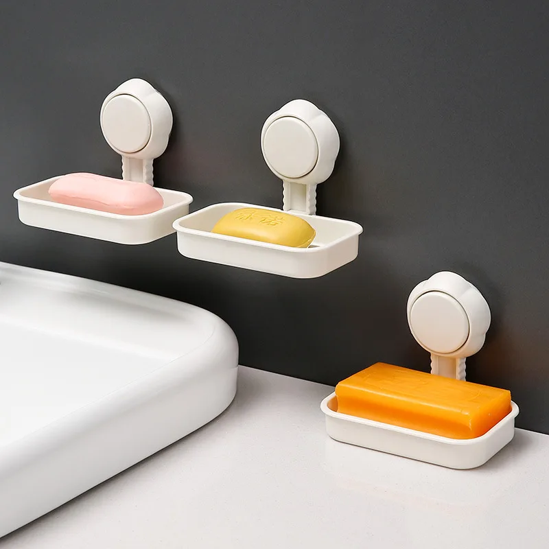 Suction cup hanging soap box Hotel hotel household soap shelf suction cup series