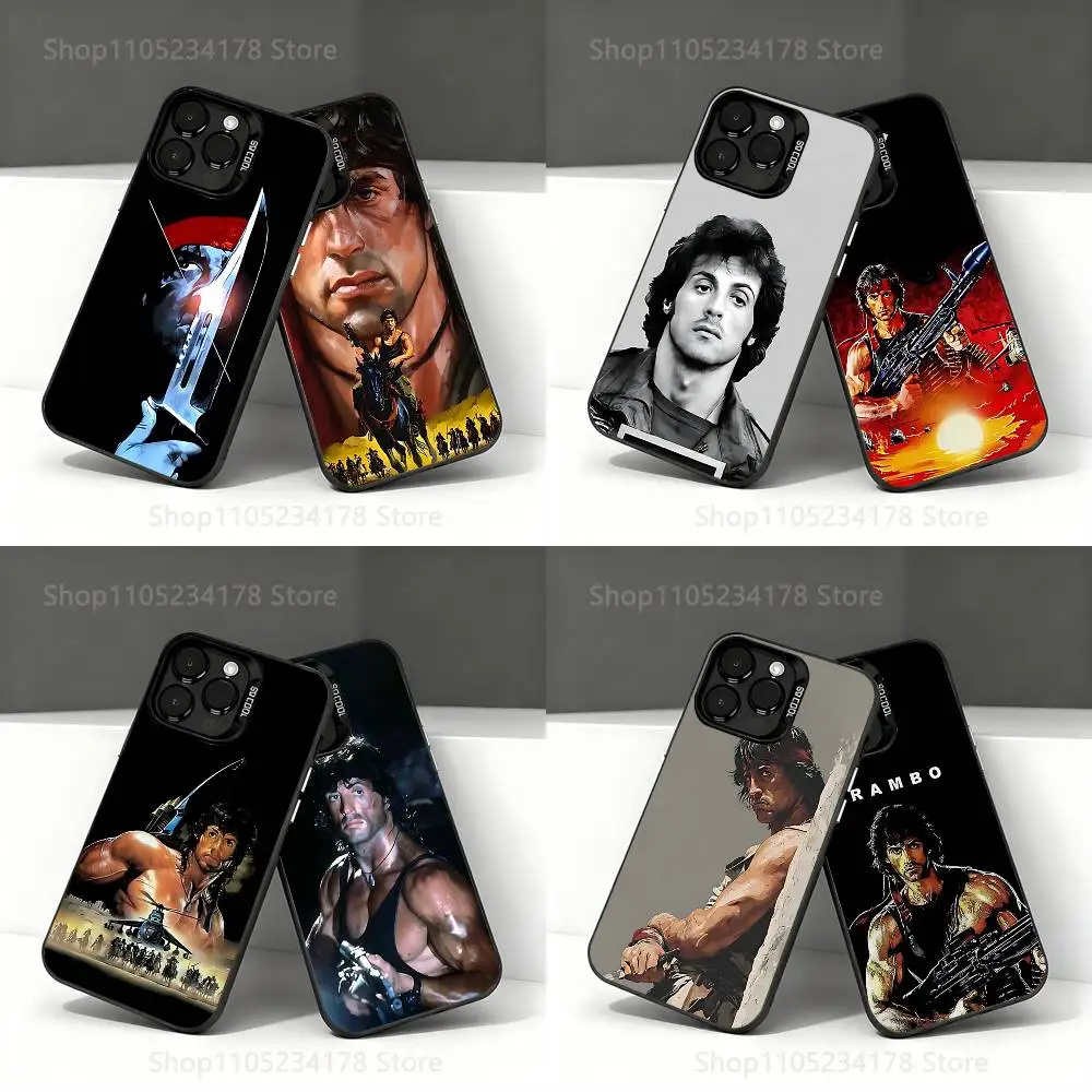 

First B-Blood John Rambo Phone Case For iPhone 17,16,15,14,13,12,11,Pro,Max,Plus,E,Air,Mini Anti Fall Black Bumper