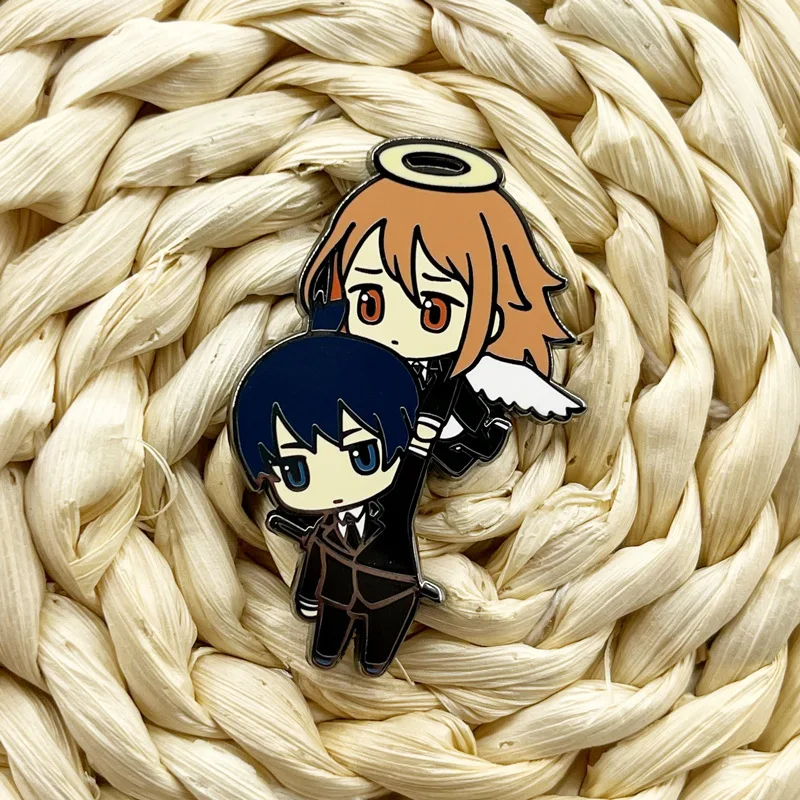 أنيمي لعبة بالمنشار الصلب المينا دبوس التلبيب دبابيس لحقيبة الظهر شارات معدنية بروش للملابس مجوهرات اكسسوارات هدية