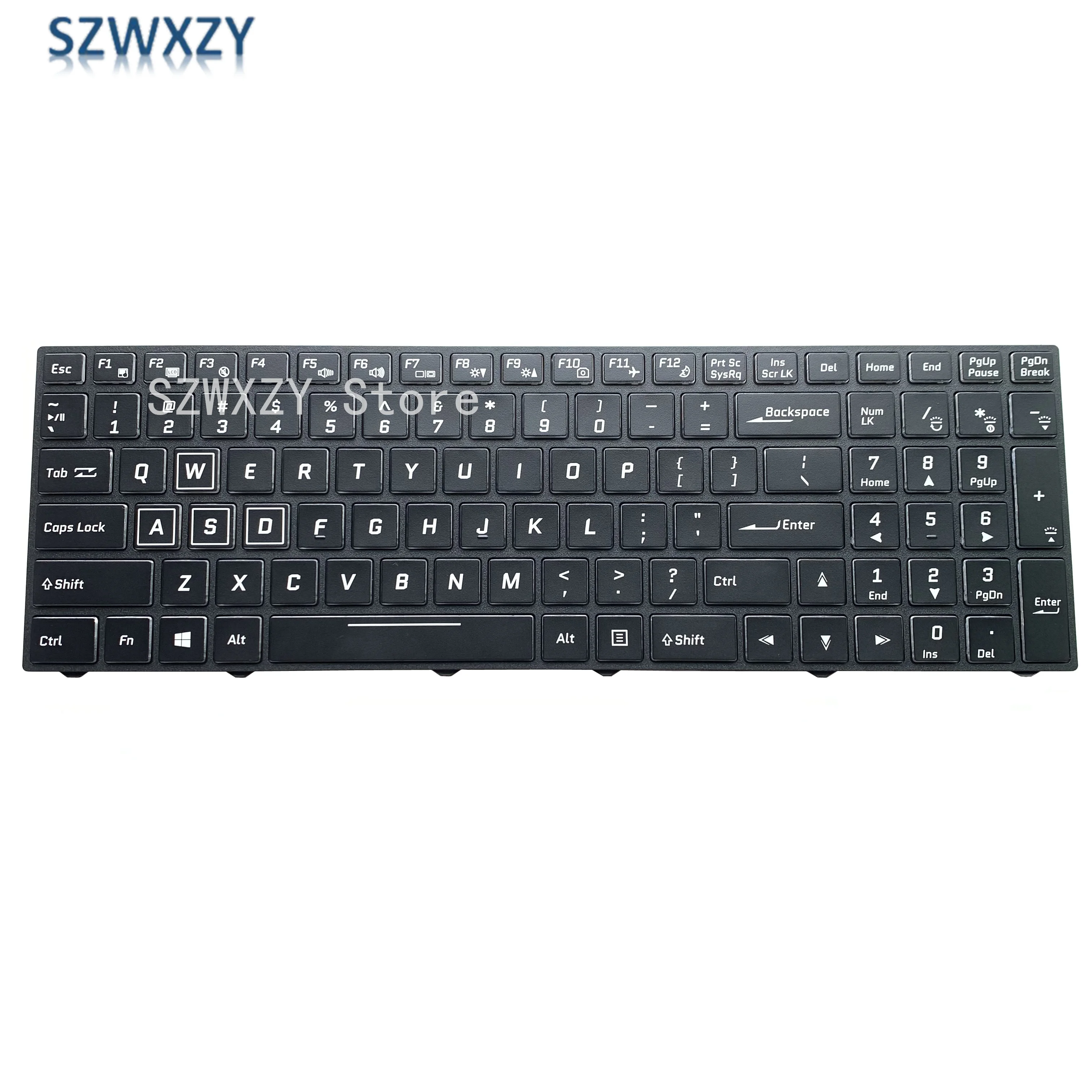 NEW Keyboard colorful backlit For CLEVO N850 CVM15F23USJ4309 6-80-N85H0-011-1 CVM15F23USJ430B CVM15F2300J430M 6-80-N85H3-191-1