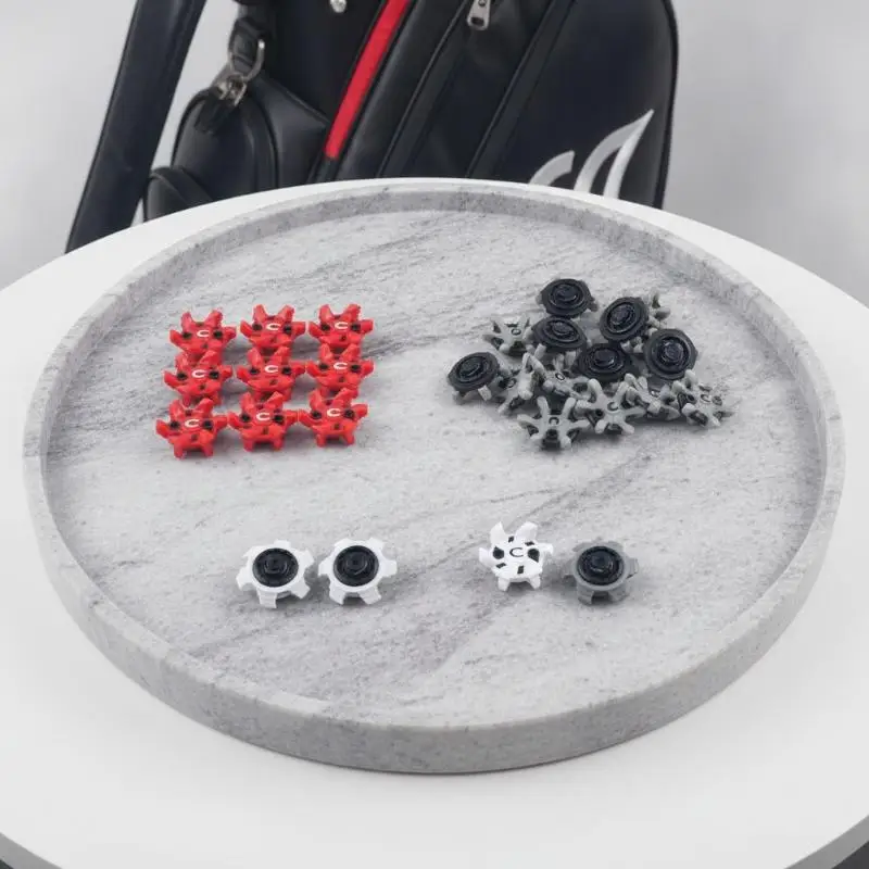 16/18 Stück Golfschuh-Ersatzspikes, langlebiges TPU, rutschfest, stoßdämpfend, für Männer und Frauen, professionelles Golftraining – Detail 7