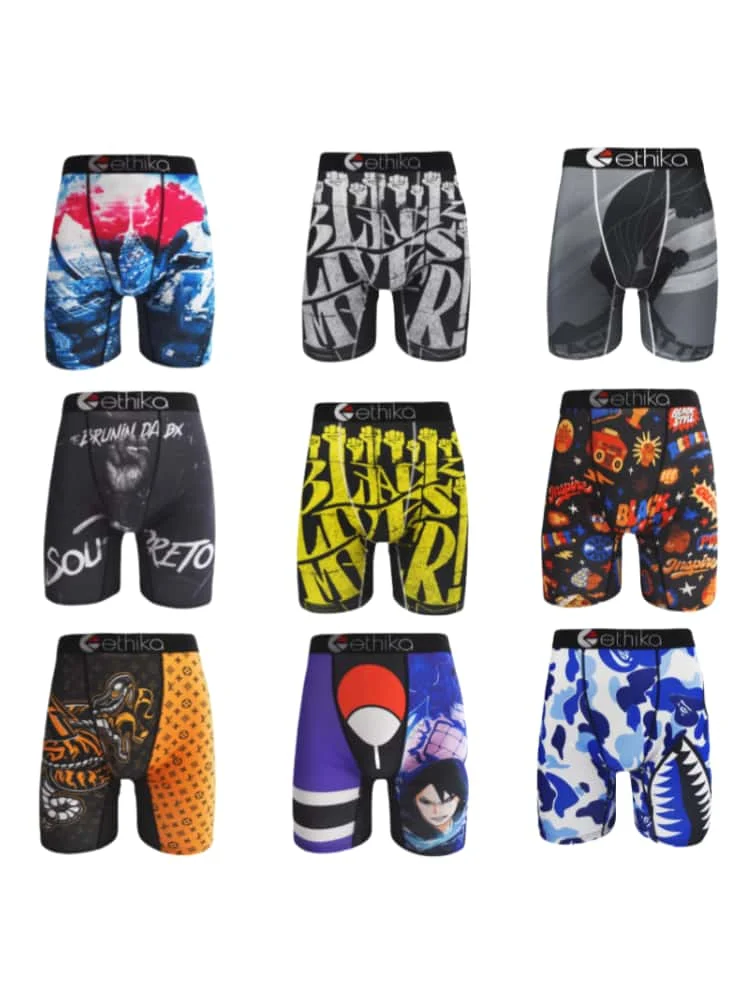 

Fashion Print Men Underwear Boxer Cueca Male Panty Lingerie Men Underpants Panty Boxershorts Sexy S-XXL