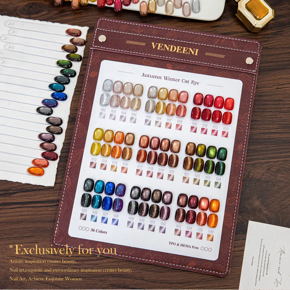 Popular Sale Fall Brown Cat Eye Gel Polish Collection Magnet TPO HEMA Free Cat Eye Gel Uv Gel Nail Polish Suppliers Wholesale