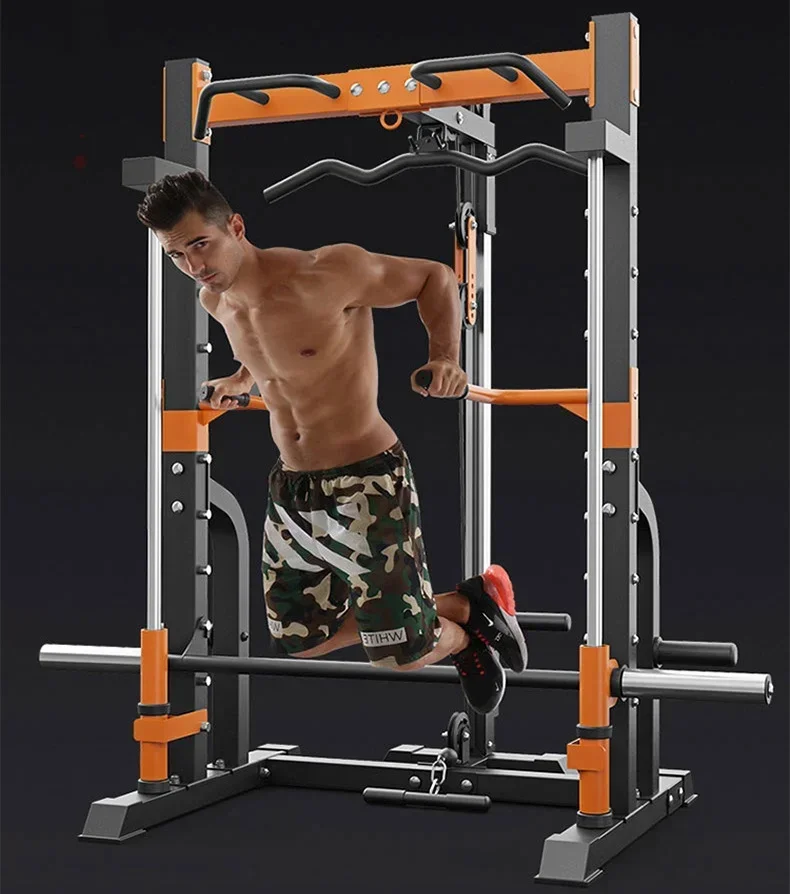 Smith Machine Squat Frame Home Commercial Gym Training Equipment Weightlifting Barbell Bench Press Gantry