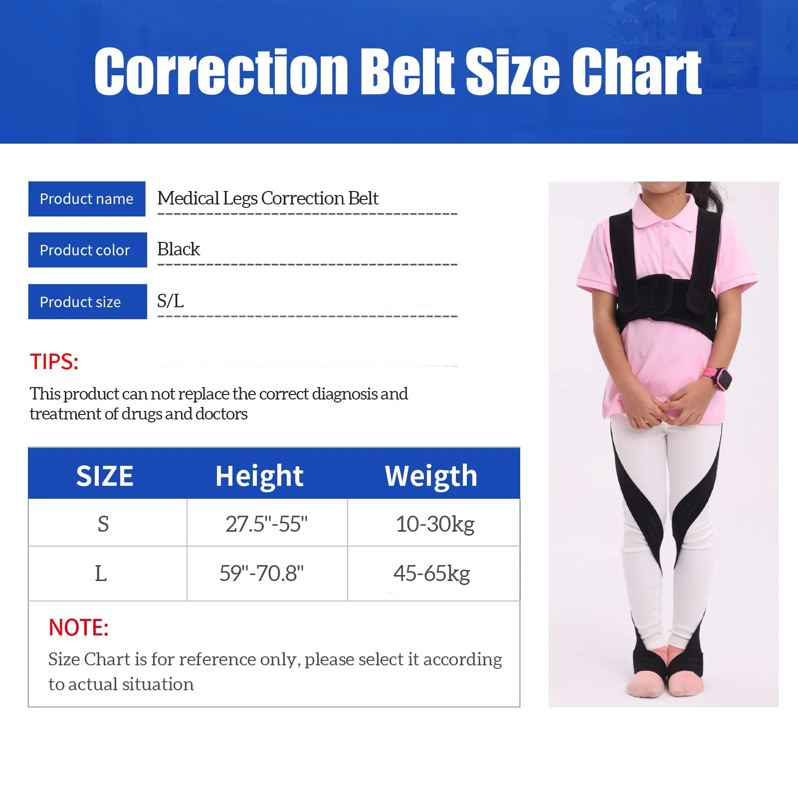 O/X Leg Type Correction Belt Leg Posture Corrector Band Bandage Unisex Teens O/X Legs Bandage Lightweight Pediatric Straighten