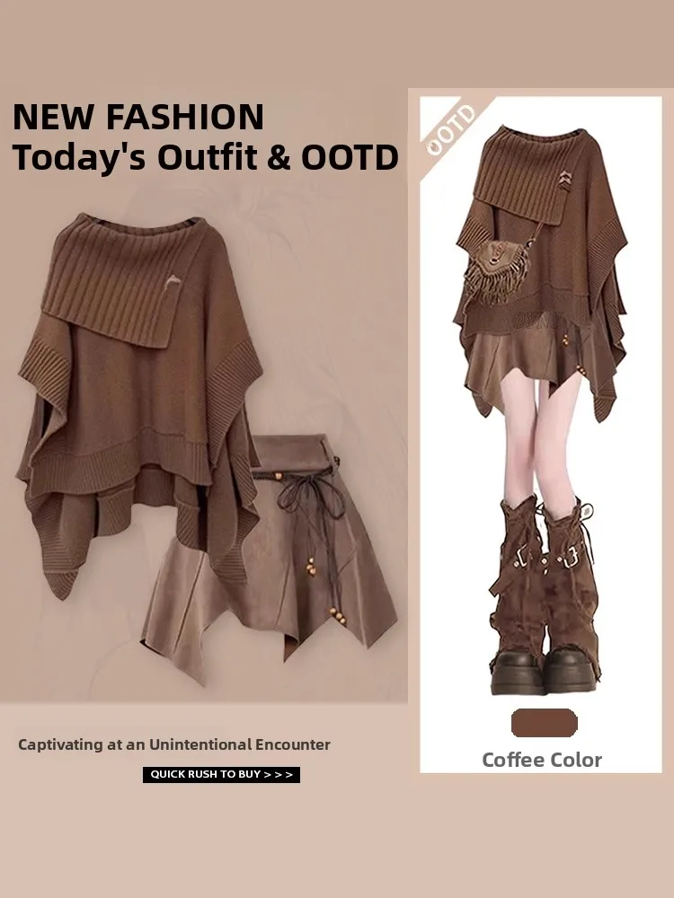 

Женский осенне-зимний свитер Lazy Sle, асимметричный или свободный дизайн, утягивающая юбка длиной f, длинная юбка для поездок на работу...