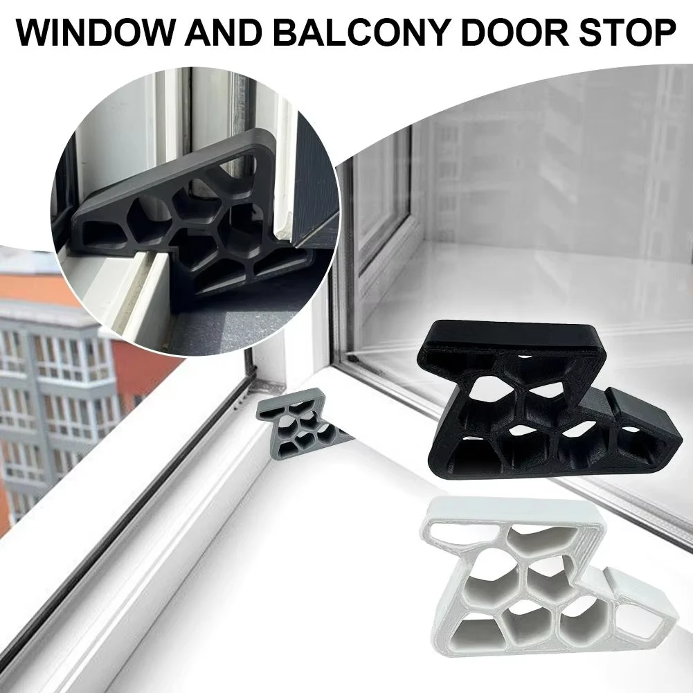 Newly Upgraded Heavy Duty Door Stopper for Balcony Sliding Window/Door Anti-Collision Limiter for Home Office Bathroom Kitchen