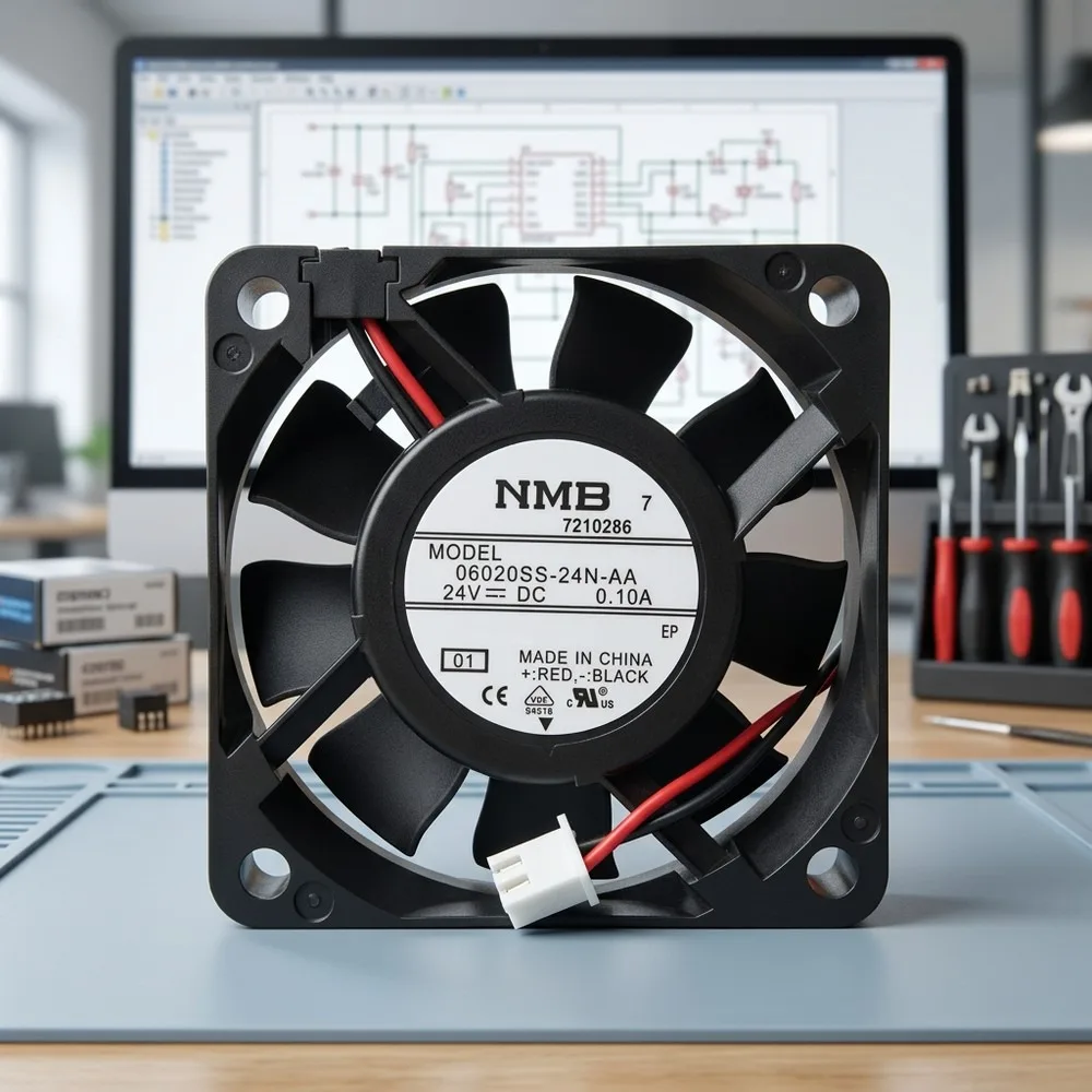 For NMB 06020SS-24N-AA 24V 0.10A 6020 6cm Cooling Fan
