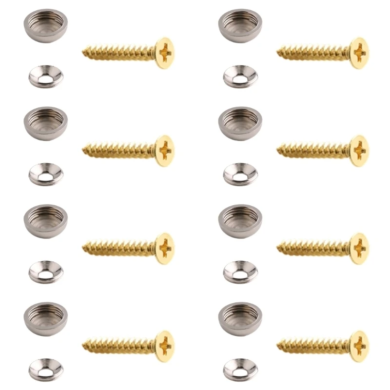 Decorative Screws Head Brass Screws for Wood Furniture Hardware 8Pieces Set L43B
