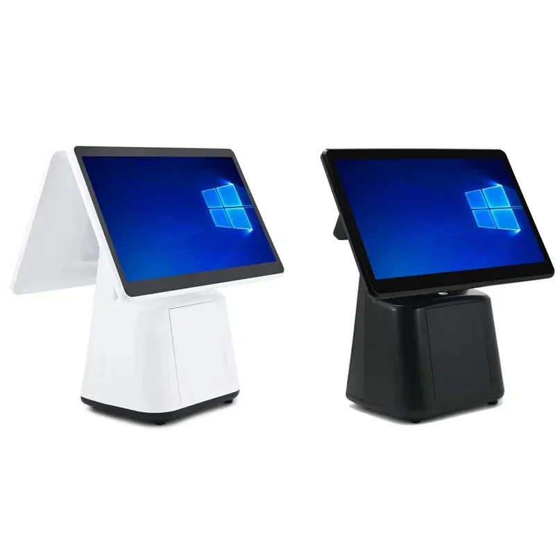 15.6 Inch i3/i5 Win10 Win11 Touch Screen Cash Register Windows POS System 58/80mm Thermal Printer Foodcourt Payment Terminal