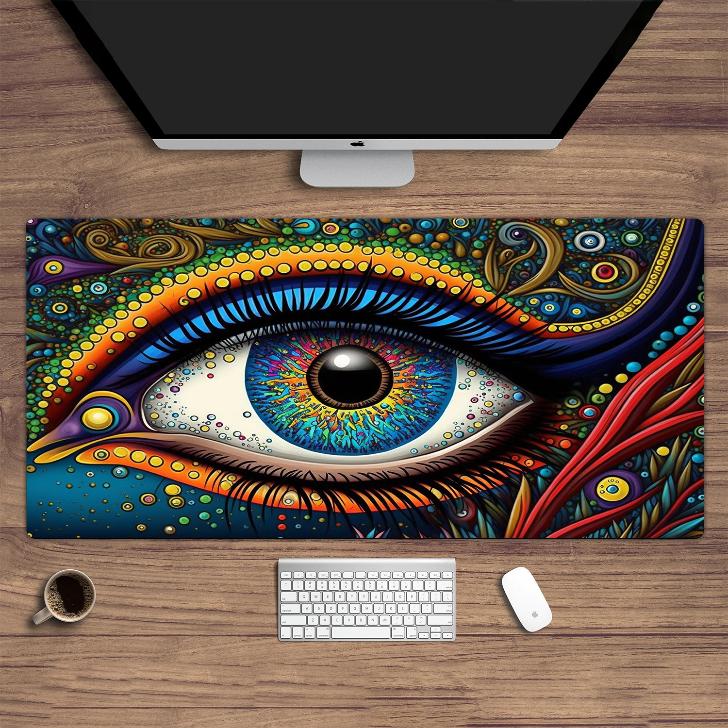 Psychedelic desk mat 