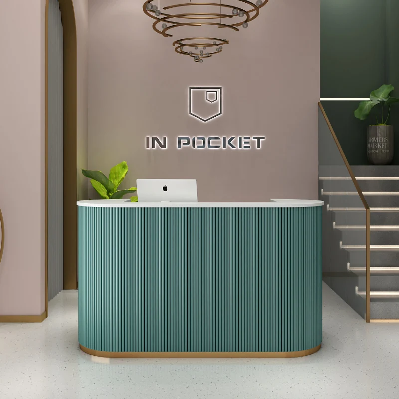 Office Cashier Reception Desk Beauty Salon Counter Banco Restaurant Reception Desk Modern Empfangstheke Reception Furniture