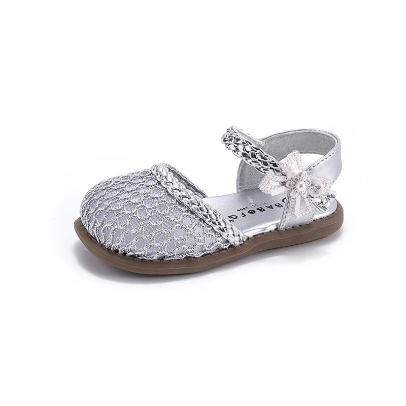 

Новые летние сандалии для девочек 2026 года: плетеные, ажурные, пляжные туфли для детей, модные детские балетки