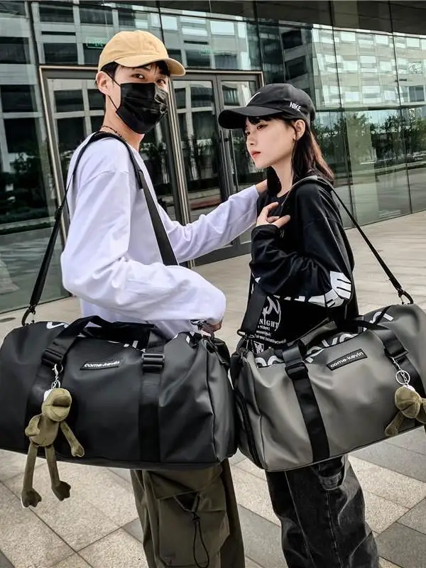 ユニセックス-トラベルバッグ-防水フィットネスバッグ-ウェット＆ドライ分離-メンズショートトリップバッグ-大容量-ビジネス旅行用荷物バッグ