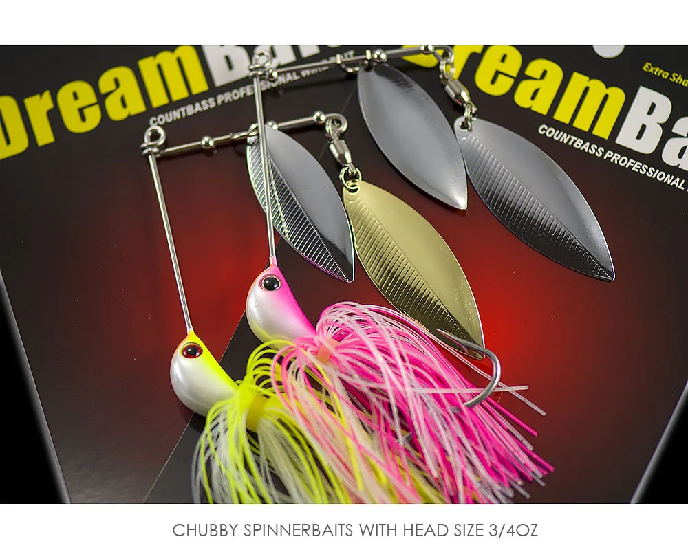 COUNTBASS 3/4oz Heavy Duty Spinnerbaits mit 6/0 Haken, Drahtköder mit Silikonröcken, Barsch-Angelköder – Detail 10