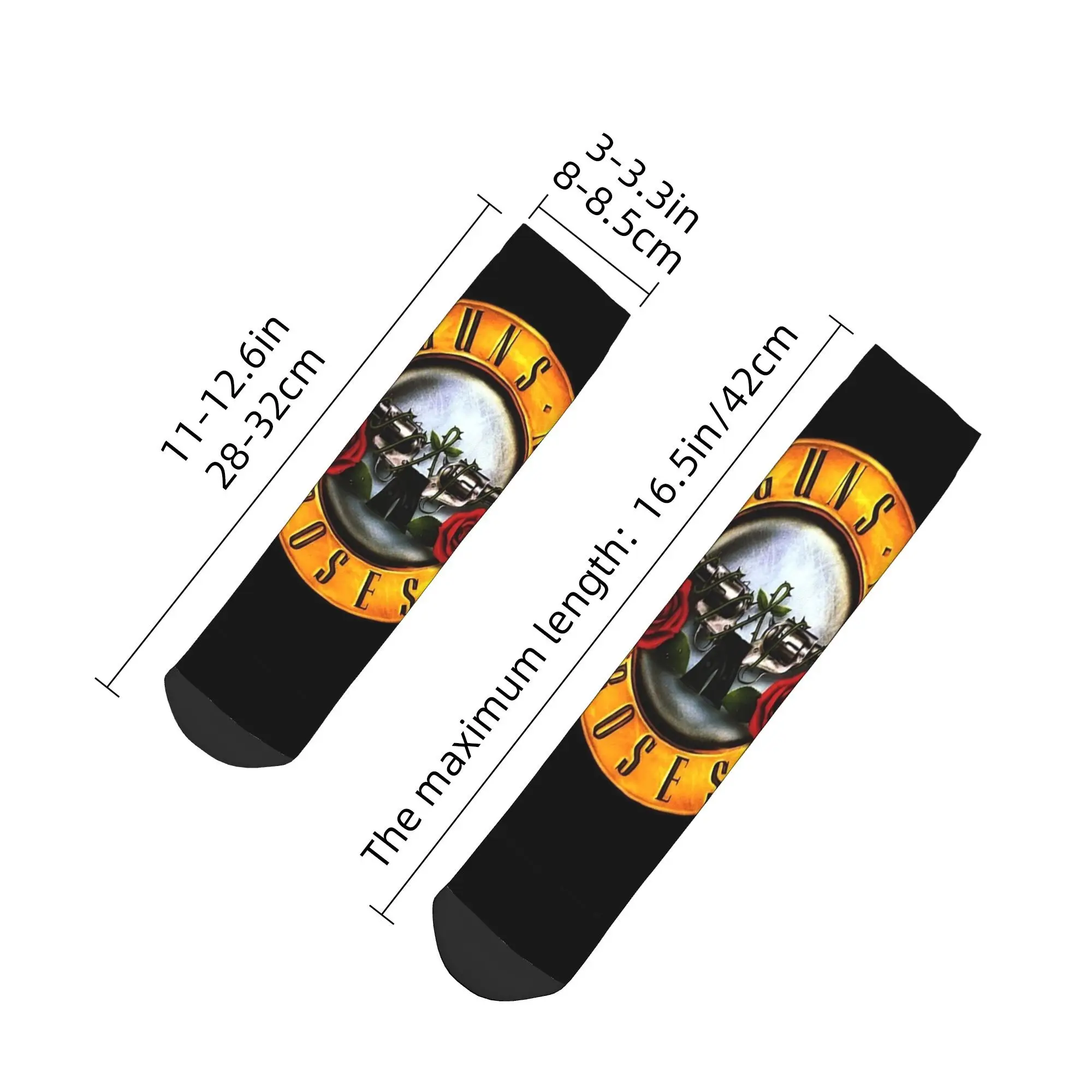 Guns N Rose Heavy Metal Steampunk Música Calcetines Harajuku Medias súper suaves Calcetines para todas las estaciones Accesorios para regalos unisex