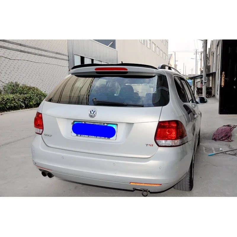 for volkswagen golf 6 Wagon spoiler 2010-2013 model MK 6 light High Quality ABS Material Car Rear black spoiler