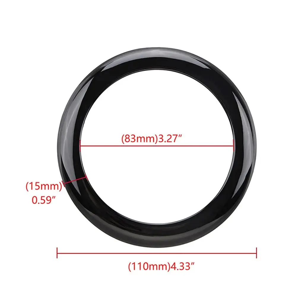 Cubierta de anillo de insignia de arranque trasero negro para BMW serie 1, F20, F21, modelos 2011-2019, accesorios de coche, pegatinas decorativas