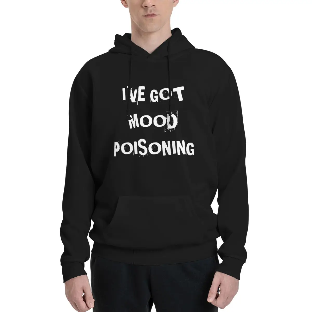 

I Ve Got Mood Poisoning Funny Bad Mood T Sh Couples Plus Velvet Hooded Sweater Leisure Kawaii With hood pullover Vintage Vintage