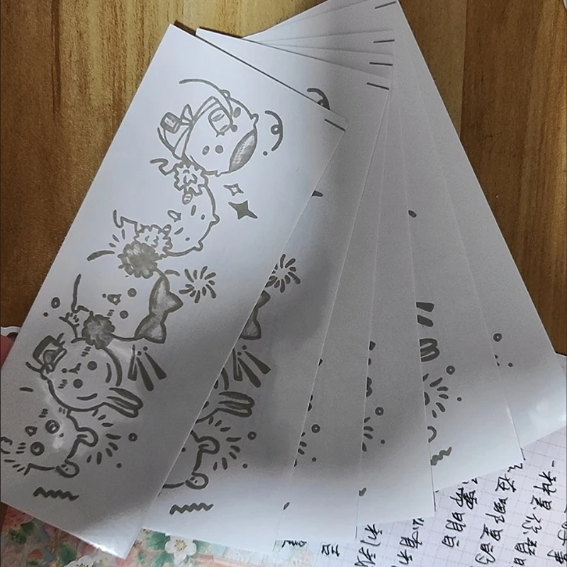 Chiikawa,Hachiware,Usagi Cute Cartoon Herbal Juice Temporary Tattoo Stickers, Ins Style, Hot Selling, Cool Girl Arm Decor