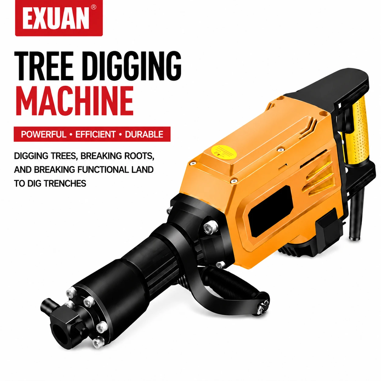 3000W Multifunctional Tree Digging Machine for Digging Trenching Tamping Breaking Stones Electric Hammer Tree Digging Machine