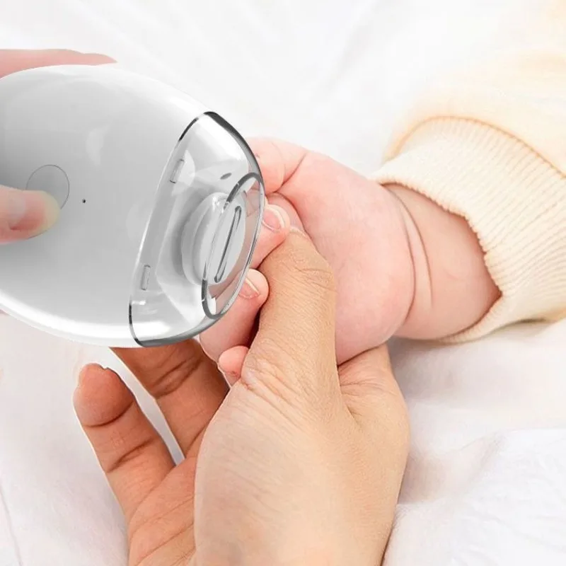 Electric Nail Grinder Pain-Free Technology Automatic Fingernail & Toenail Clipper with LED Light Grinding Head Port