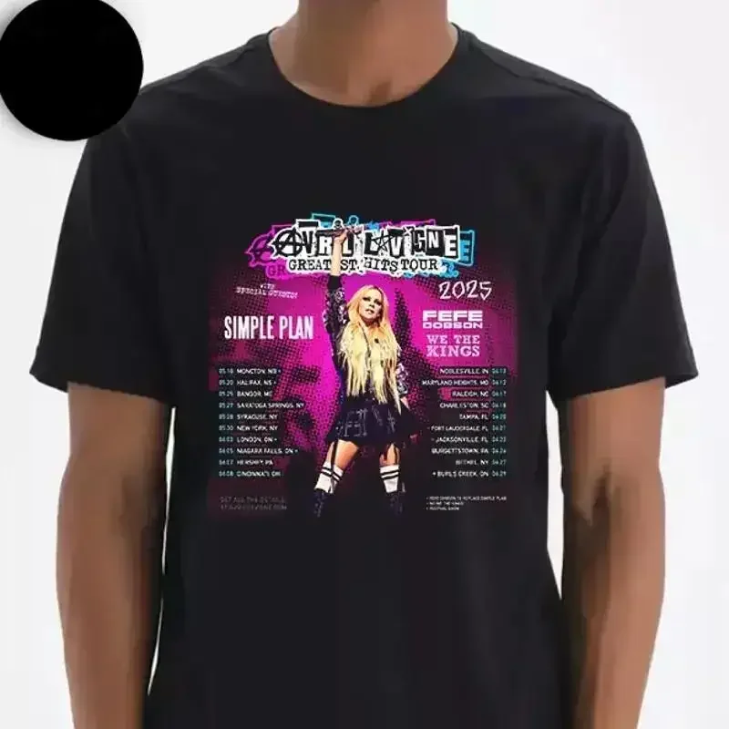 Avril Lavigne Greatest Hits 2025 Tour T shirt size S 5XL
