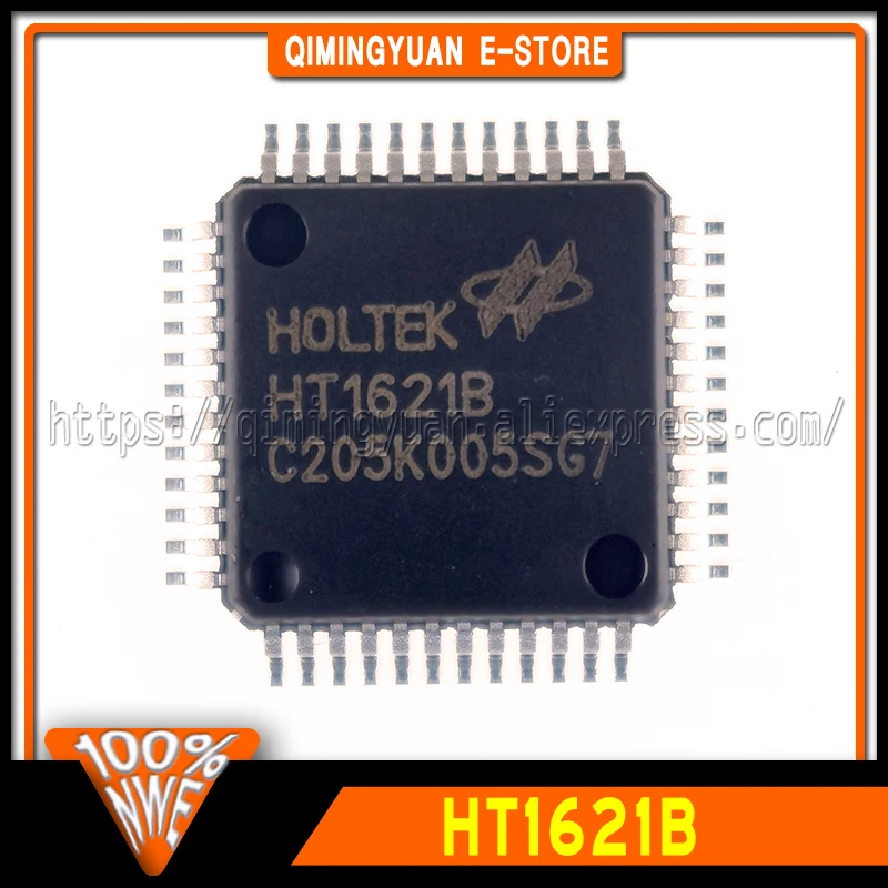 1~20PCS/LOT HT1621B LQFP-48 HT1621 LQFP48 RAM Mapped 32*4 32x4 LCD Controller Chip I/O MCU IC New Original