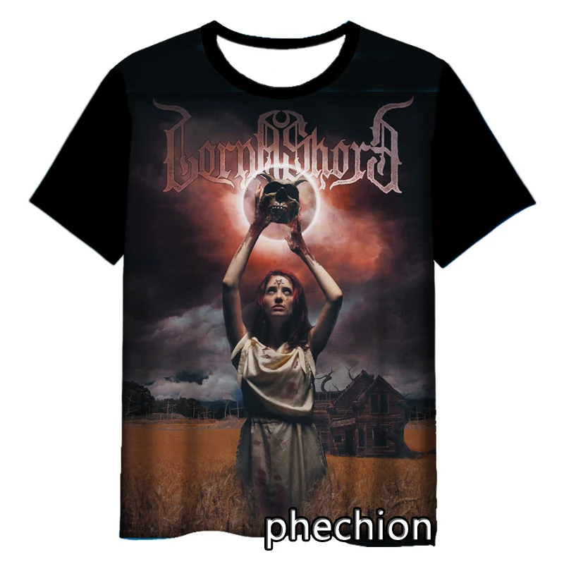 phechion New Fashion Men/Women Lorna Shore 3D Print Short Sleeve T-Shirt Casual Hip Hop Summer T Shirt Tops S242