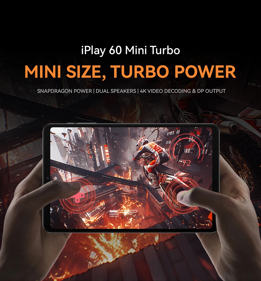 Alldocube iPlay60 Mini Turbo 8.4 بوصة Snapdragon 6Gen 1 Tablet Android14 8GB + 8GB ذاكرة افتراضية RAM + 128GB ROM Widevine L1