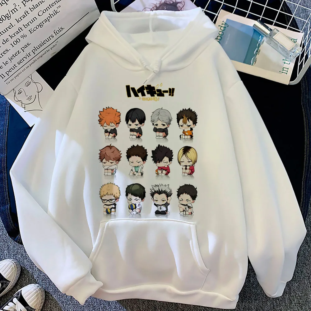 Sweat à capuche Haikyuu Anime pour adolescents, vêtements de loisirs athlétiques pour femmes, survêtements en tissu doux, motif tendance