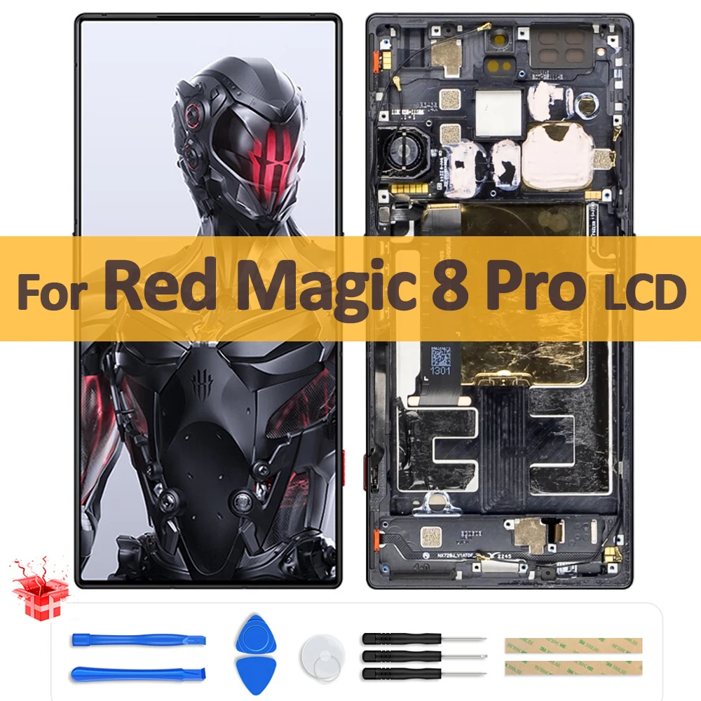 

Original AMOLED For ZTE nubia Red Magic 8 Pro LCD NX729J Display Touch Screen Digitizer Assembly For RedMagic 8Pro Repair Parts