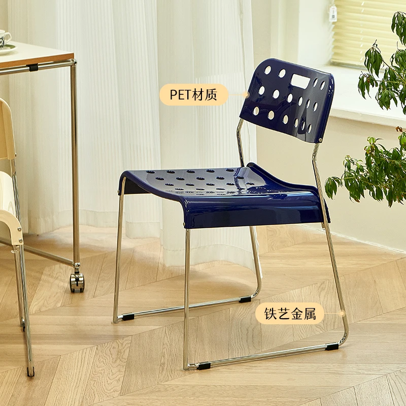 Internet celebrity ins plastic dining chair household small apartment backrest cheese chair Nordic second-hand simple chair