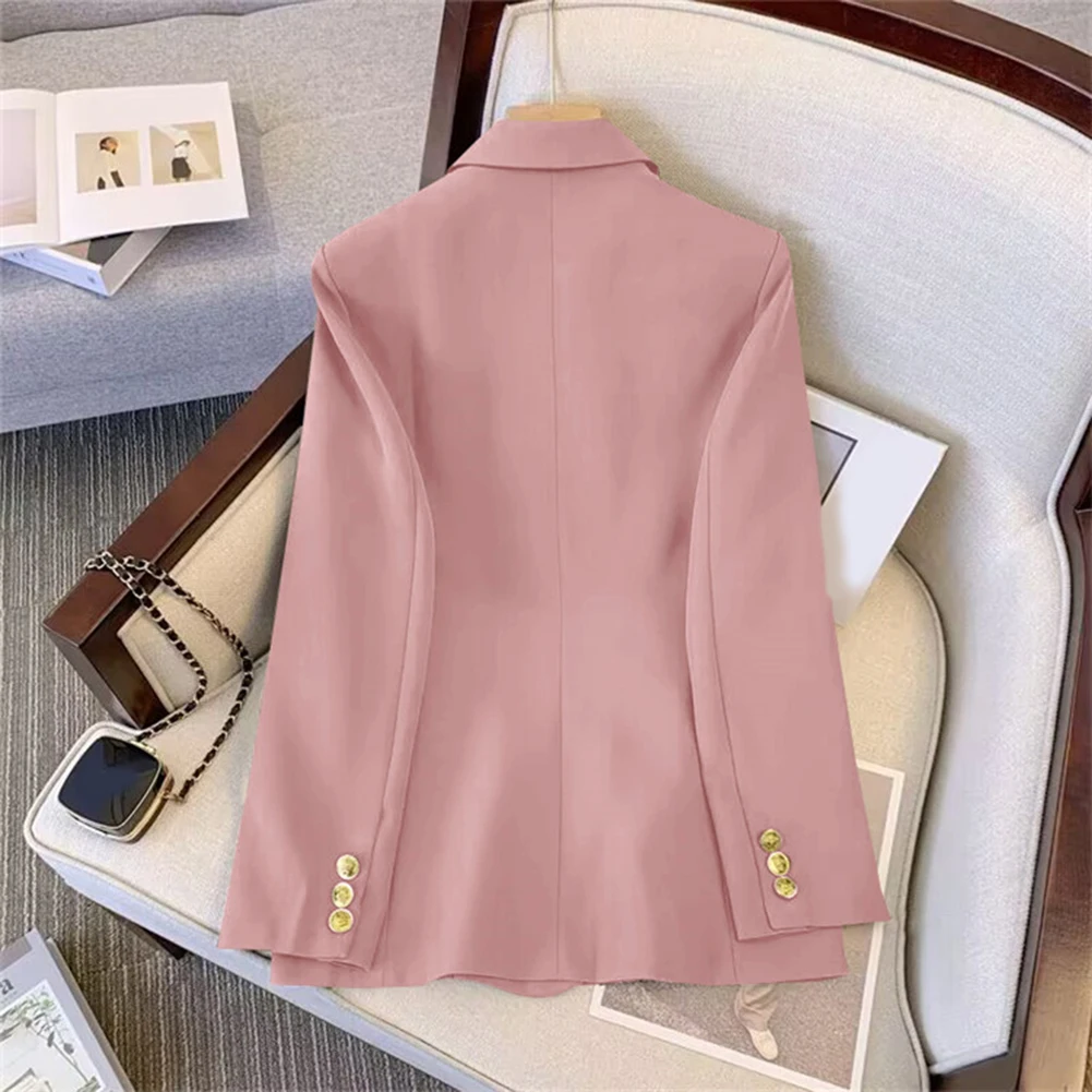 Casual Solid Color Blazer Long Sleeve Loose Long Sleeve Jacket Regular Clothing Length Solid Color Design Spring Fashion