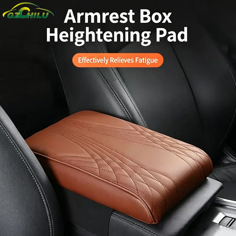 For Auto Interior Arm Rest Cover Height Pad Car Armrest Box Heightening Cushion Central Armrest Box