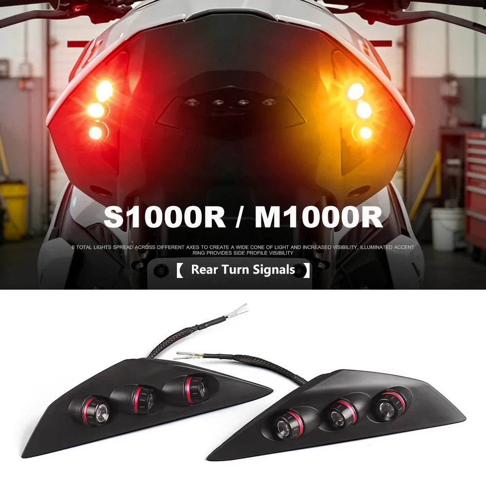 Luces Intermitentes Traseras Led Integradas Para Motocicleta, Luz Trasera De Señalización Para Bmw S1000R 2021-2026 S 1000 R M1000R — -10%, 11.71€ Coupon, from 105.39€ – 10% descuento – €105.39